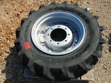 One Goodyear 320/85R24 Tractor Tire and 8-Lug Wheel