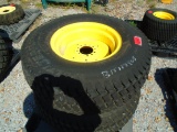 Two Titan Turf Tires and Wheels