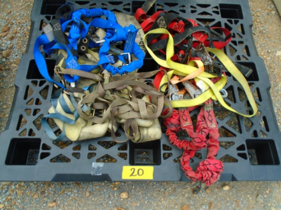 Pallet of Safety Harness and Ratchet Straps