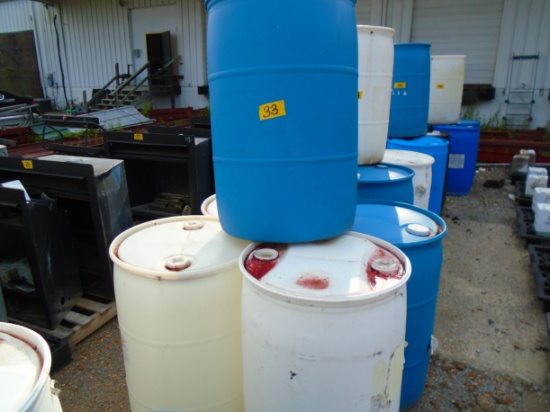 55-Gallon Plastic Drums