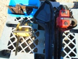 Pallet of Two Chain Saws and One Chain Hoist