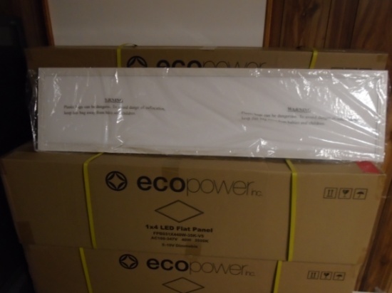 Box of ecoPower 1'x 4' LED Flat Panel Lights