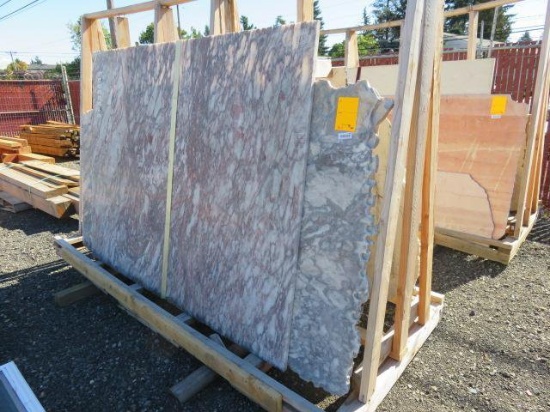 (7) ASSORTED SIZED MARBLE SLABS