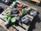 PALLET W/ ASSORTED SABRE SAWS & STINGER HAMMER TACKERS