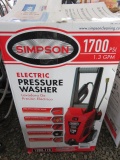 SIMPSON 1300PSI ELECTRIC PRESSURE WASHER W/HOSE & WAND