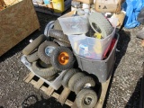 PALLET W/ ASSORTED DOLLY TIRES & CASTERS