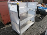 ALUMINUM 3-SHELF SHOP CART