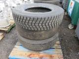(3) ASSORTED 275/80R22.5 TIRES