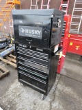 HUSKY 5 DRAWER TOOL BOX W/ ASSORTED TOOLS & 6 DRAWER ROLL AROUND TOOL BOX