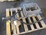 VOLKSWAGON TOW BAR & CRATE W/GRINDING WHEELS