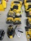 LOT DEWALT 100' REEL TAPE, 4 ASSORTED TAPES AND 2 CHALK LINES