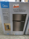 MIDEA WHD125FBS1 2 DOOR MINI FRIDGE 3.4 CF STAINLESS