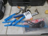 LOT OF 3 CHANNEL LOCK PLIERS AND AUTO CLAMP