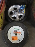 PAIR OF WHEEL BARREL WHEELS