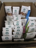 BOX OF VIA STARBUCKS INSTANT COFFEES AND REFRESHERS ASSORTED 30 PACKS