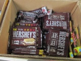 BOX OF HERSHEY BARS AND TWIX