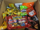 BOX PEANUT M&M'S, YORK PATTIES, REESERS PEANUT BUTTER MINIS CANDIES