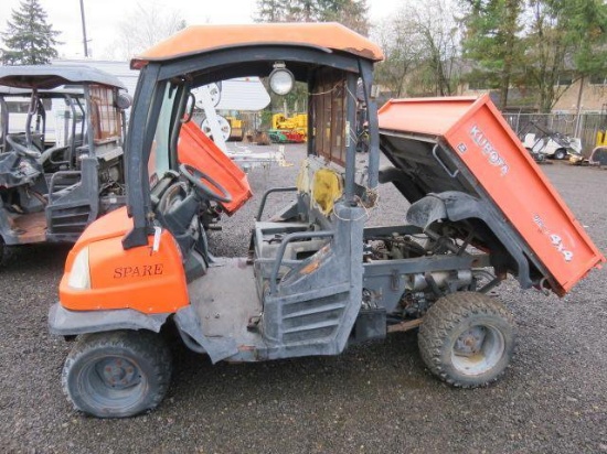 KUBOTA RTV900 2-PERSON UTILITY VEHICLE *NO KEY, *NON-RUNNING, *NON-TITLED UNIT