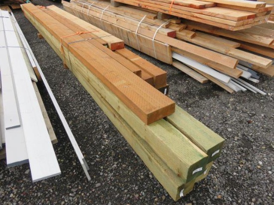 LOT OF ASSORTED LUMBER (PRESSURE TREATED)