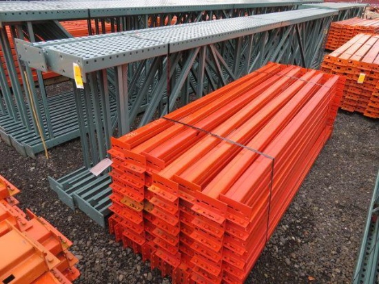 PALLET RACKING - (7) 20' X 44" UPRIGHTS & (60) 8' CROSSARMS