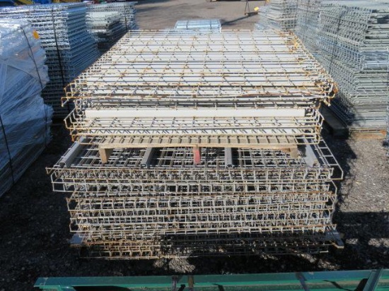 PALLET W/ APPROX. (12) 48" X 48" & (28) 48" X 58" RACKING SHELVES