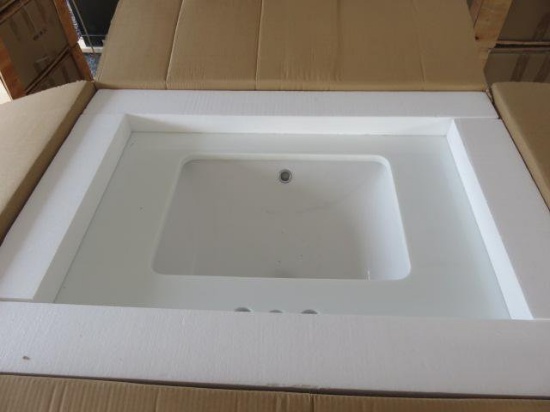 PALLET W/ (3) 30'' CERAMIC BATH VANITY COUNTERS