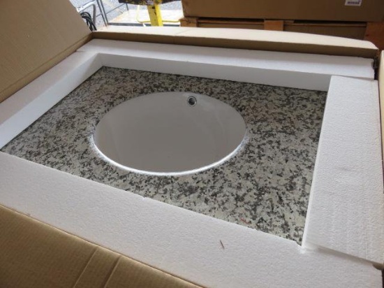 PALLET W/ (2) 30'' & (2) 48'' CERAMIC BATH VANITY COUNTERS