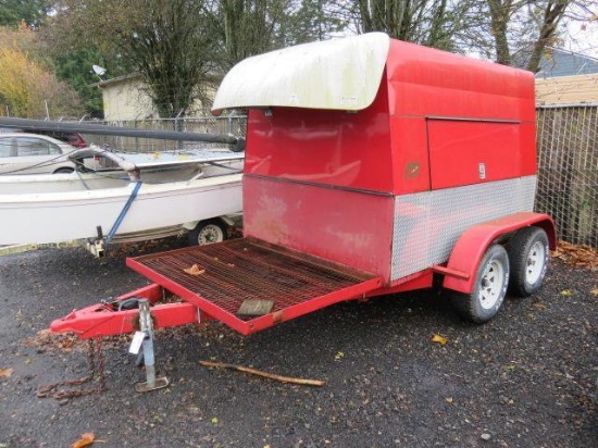 12' HOME BUILT TANDEM AXLE ENCLOSED TRAILER