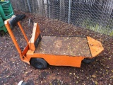 TAYLOR-DUNN MODEL #1159-SC, 24 VOLT 3 WHEELED CART W/ ON BOARD CHARGER, OPERATING CONDITION UNKNOWN