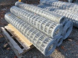PALLET W/ (5) PARTIAL ROLLS OF 6' FIELD FENCE