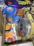 BOX TAPE AND ASSORTED HARDWARE