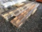 (6) PIECES CHANNEL IRON, (5) PIECES 8'' X 4'' X 12', (1) PIECE 8'' X 4'' X 9'