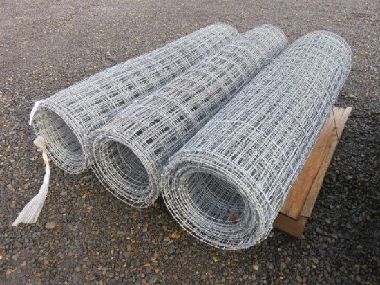 (3) ROLLS 5' FIELD FENCING