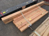 (10) ASSORTED SIZED WOOD BEAMS