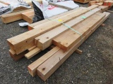 (15) ASSORTED SIZED WOOD BEAMS