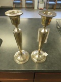 (2) STERLING SILVER CANDLE HOLDERS