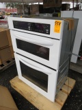 KITCHEN AID DOUBLE OVEN, MICROWAVE UPPER OVEN, CONVENTIONAL LOWER OVEN