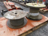 (2) PARTIAL SPOOLS OF CABLE