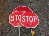 (3) STOP SIGNS