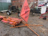LOT OF CONSTRUCTION SIGNS
