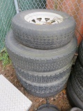 (11) ASSORTED TIRES, & (3) DRIP PANS