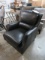 GARNETT SMOKING CHAIR BLACK LEATHER