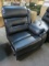 BLACK LEATHAIRE SECTIONAL RIGHT HAND FACING RECLINER