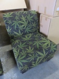 INDICA DARK ARMLESS CHAIR MICROFIBER