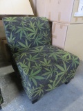 INDICA DARK ARMLESS CHAIR MICROFIBER