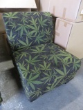 INDICA DARK ARMLESS CHAIR MICROFIBER