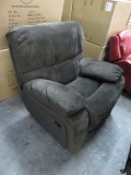 PORTER INT. GLIDER RECLINER #M6012 COLOR BELUGA, MICROFIBER