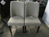 LOT OF 2 PADDED DINNING CHAIRS #520 SAND COLOR