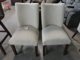 LOT OF 2 PADDED DINNING ROOM CHAIRS #060 CHLOE COLORED