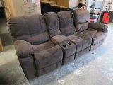 SECTIONAL 4 PIECE, COLOR BELUGA, LEFT HAND FACING RECLINER, RIGHT HAND FACI